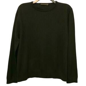 J Hilburn Merino Wool Sweater Black Mens XL